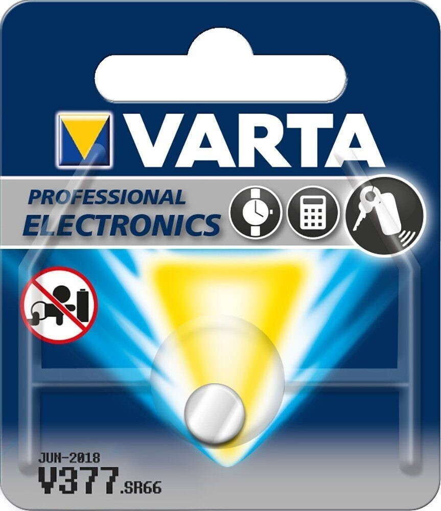 VARTA Batterie V377 SR66 SR626SW AgO 1,55V 24mAh