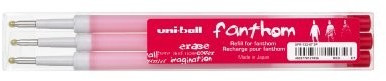 Uni Mitsubishi Pencil FANTHOM Mines de recharge uni-ball (rouge)