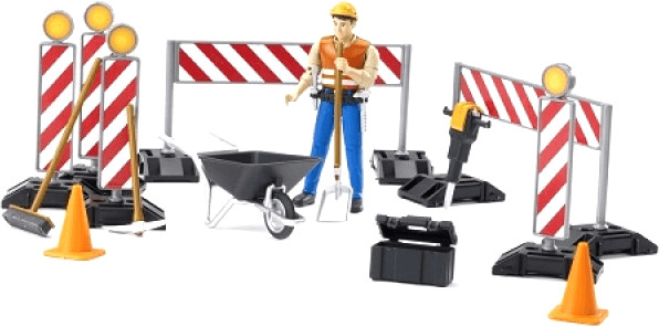 Bruder Personnage avec outils de chantier