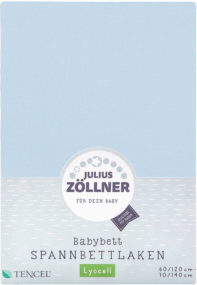Julius Zöllner Drap housse jersey bleu clair (70 x 140 cm)