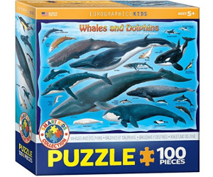 Eurographics Puzzles Whales & Dolphins (100 Pieces)