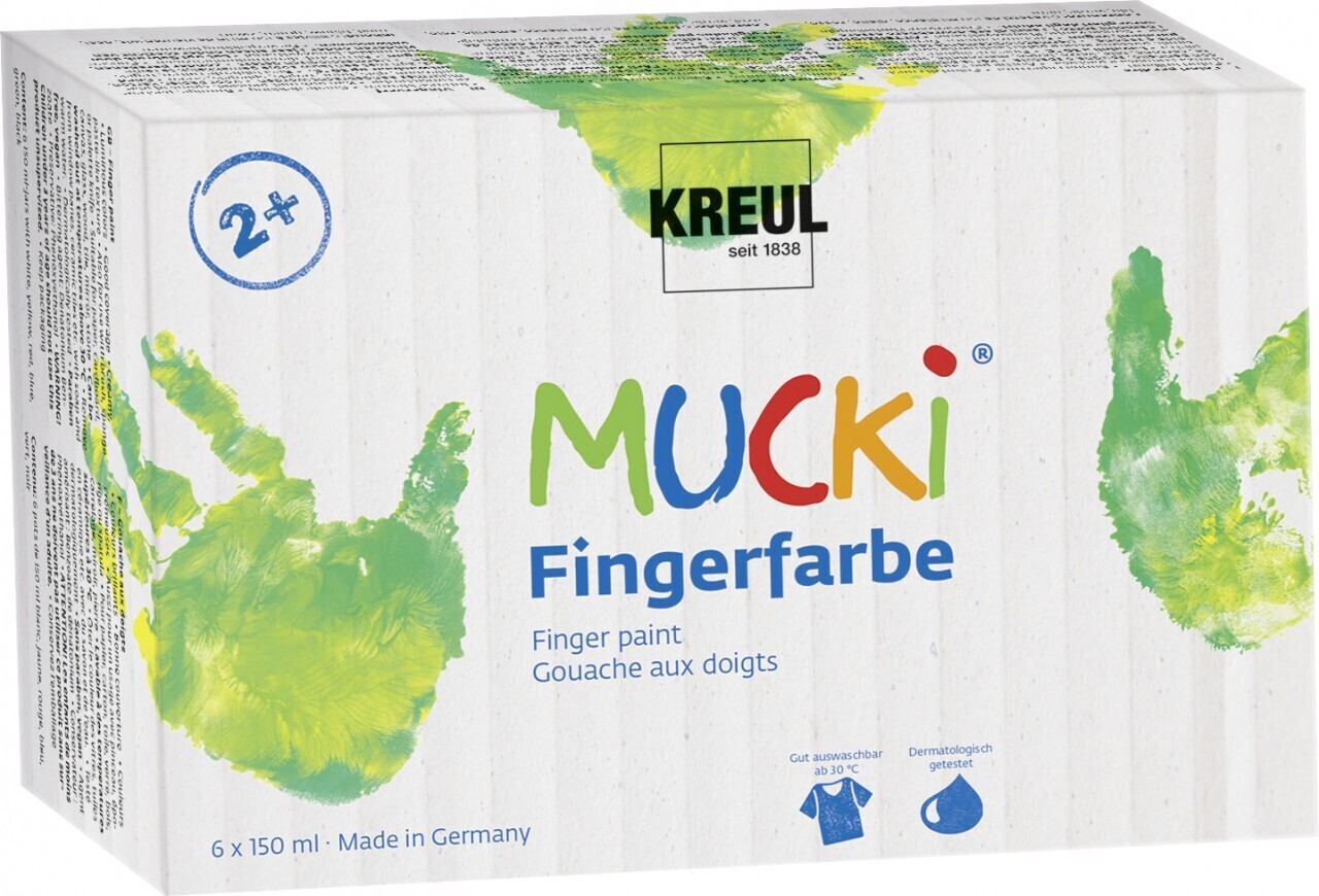 C. Kreul Mucki Peinture à doigts - Kit de 6