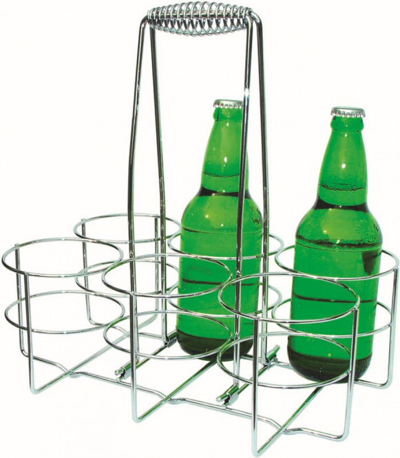 APS Germany Panier à bouteilles chromé pour 6 bouteilles