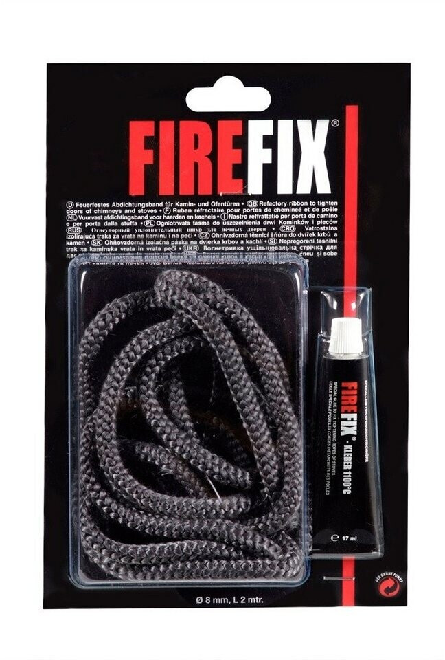Premium Kamin-Dichtschnur 2,5m Fiberglas - Für Holzöfen In 8-16mm Stärken