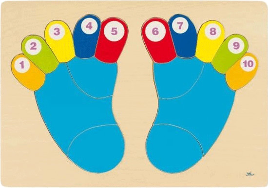 Goki Puzzle Les pieds