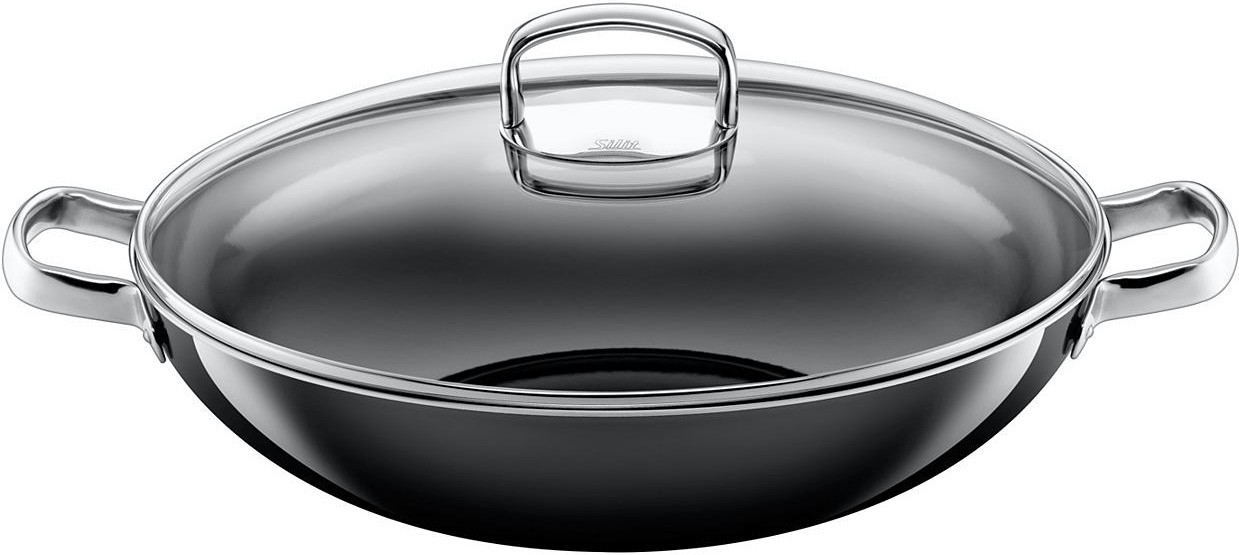 Wok Silit In Acciaio Inox, 32 Cm - Perfetto Per Saltare E Cucinare In Modo Sano