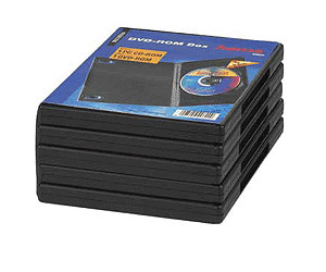 Lot de 3 Boitier dvd noir pour 4 dvd