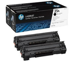 HP 35A Toner Noirs Authentiques (CB435AD) pour imprimante HP