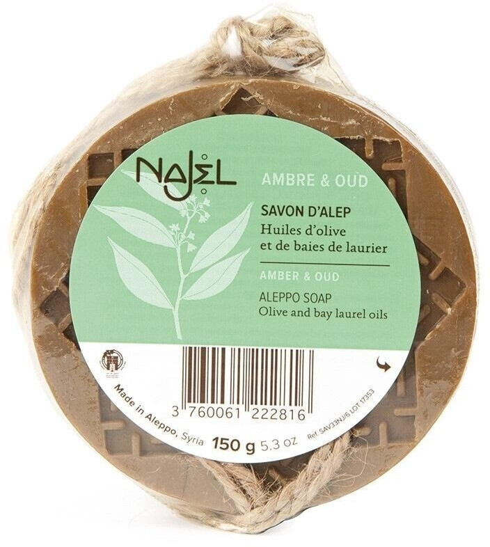 Najel Savon d' Alep à suspendre Ambre et Oud (150 g)