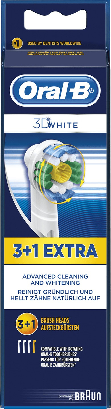 Oral-B 3D White Testine di ricambio (4 pz.) a € 17,60 (oggi)