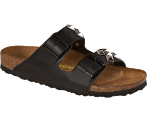 Birkenstock arizona studded black leather sales