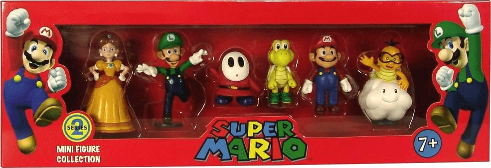 Together Plus Super Mario - Coffret cadeau avec 6 figiurines