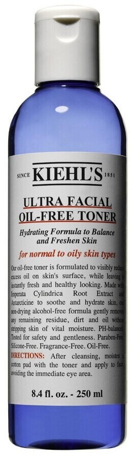 Kiehl’s Ultra Facial Oil-Free Toner Lotion tonique sans corps gras (250 ml)