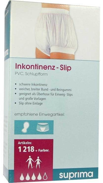 SUPRIMA 1250 Blau transparent PVC Plastik - Inkontinenz-Slip