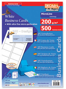 APLI Cartes de visite 86 x 54 mm, 200 g/qm (DAW327)