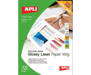 APLI Papier brillant, A4, 160 g/m² (11817) au meilleur prix sur