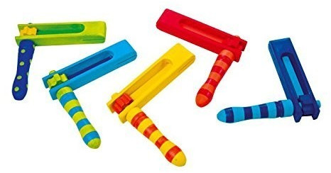 Legler Lot de 5 crécelles multicolores (7708)