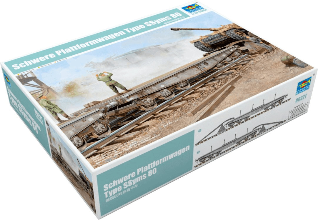 Trumpeter Schwere Plattformwagen Typ Ssyms 80 (00221)