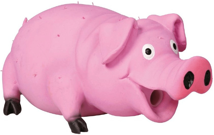 Trixie Cochon poilu en latex (21 cm)
