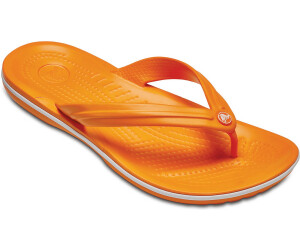 Orange croc deals flip flops