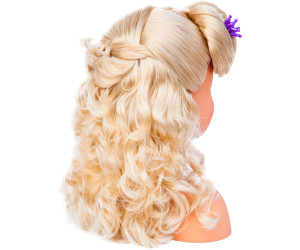 Charlène super modèle tête à coiffer et maquiller cheveux blond multicolore  Bayer Design