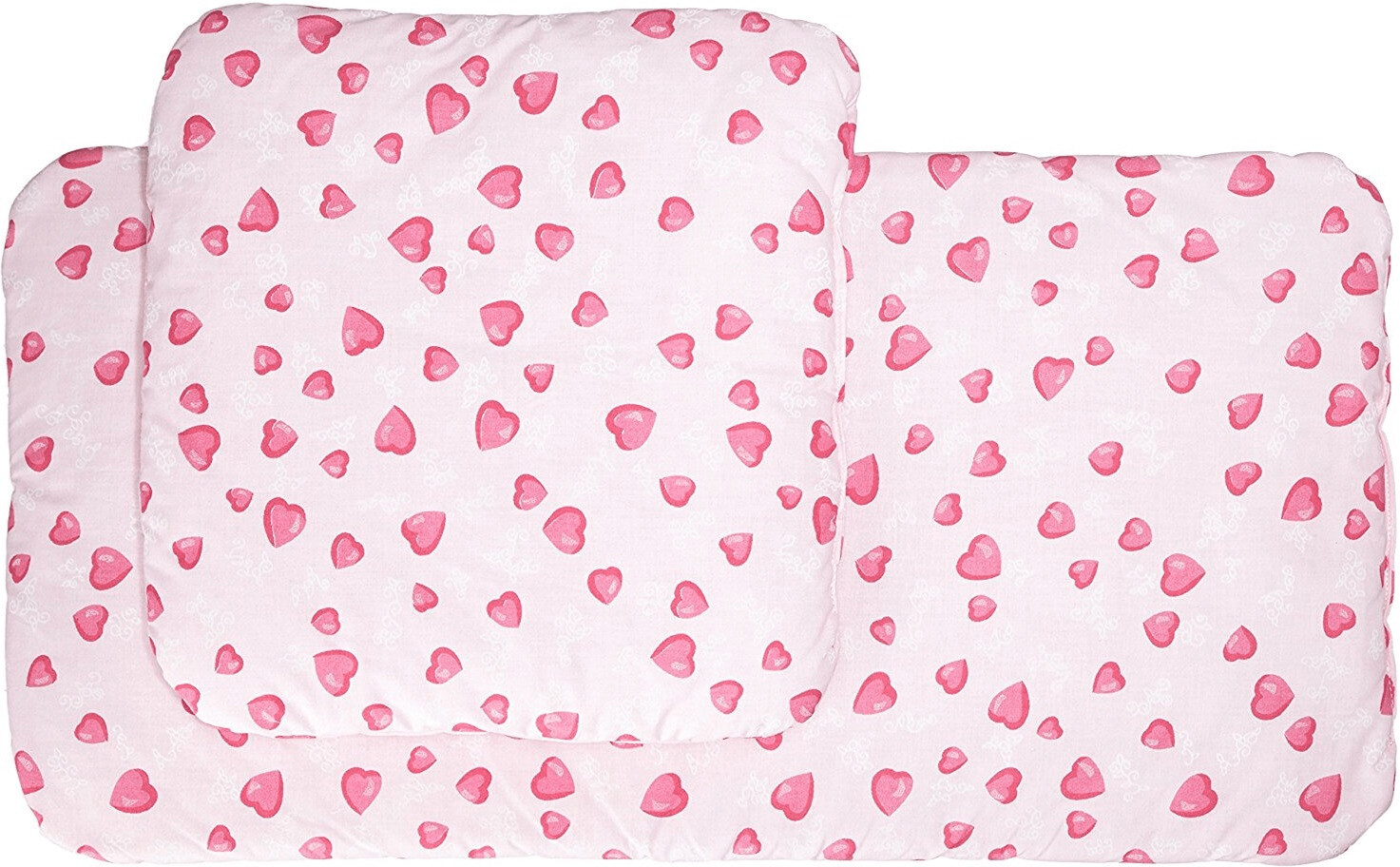 Pinolino Textile pour Landau - 2 Pièces (Coeurs roses)