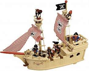 Photos - Toy Car John Crane John Crane Tidlo Small World - The Paragon Pirate Ship