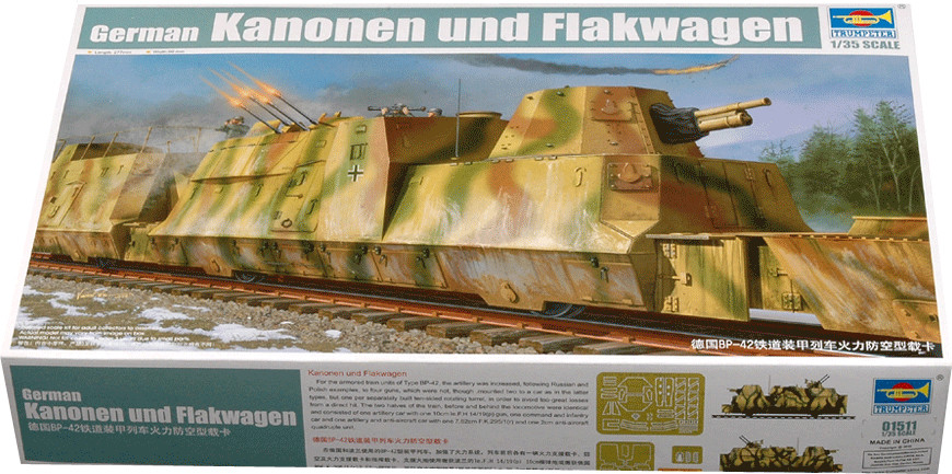 Trumpeter Kanonen und Flakwagen (01511)