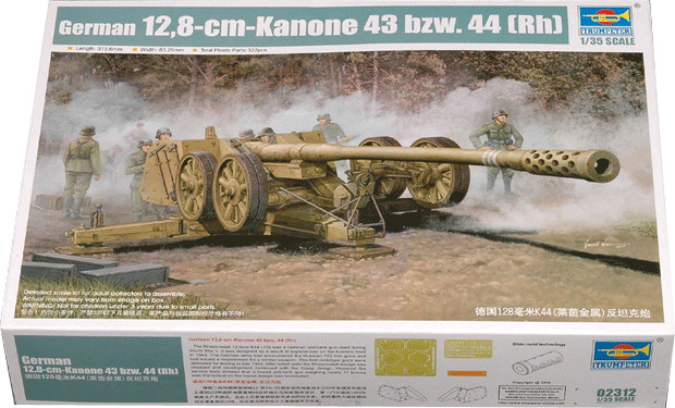 Trumpeter Canon anti-char allemand 12,8 cm 43/44 (02312)