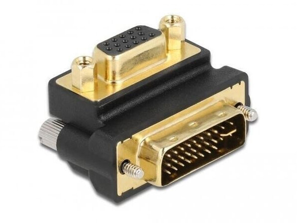 DeLock 65261 VGA Buchse auf DVI 24+5 Pin Stecker 270 Grad gewinkelt