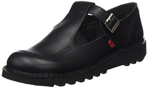 kickers black kick lo aztec mono flat shoes