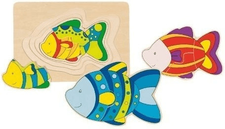 Goki Puzzle éducatif poissons