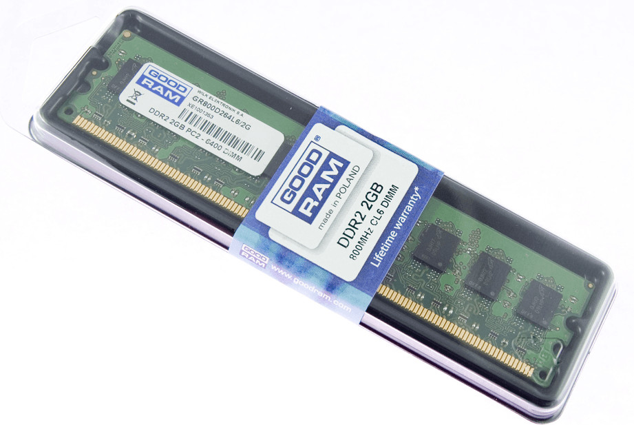 GoodRAM 2Go DDR2 PC2-6400 CL6 (GR800D264L6/2G)