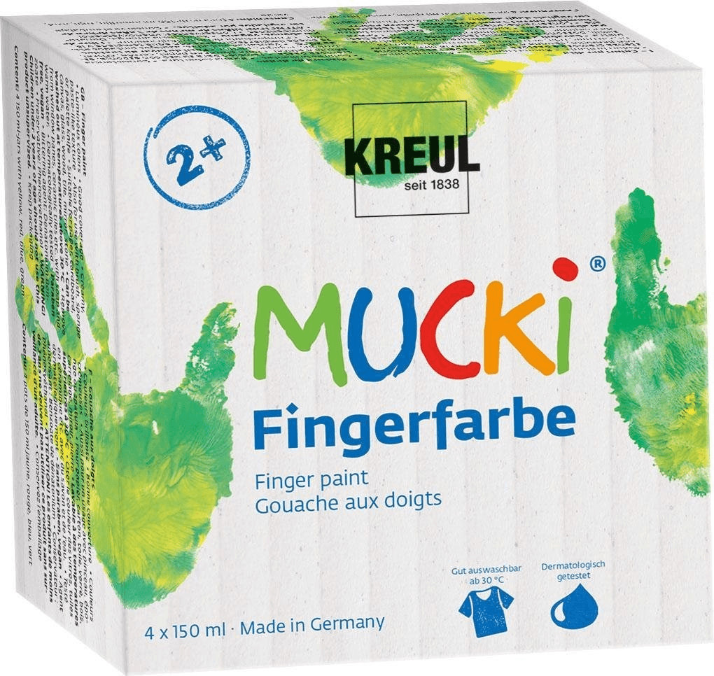 C. Kreul Mucki Peinture à doigts - 4 couleurs