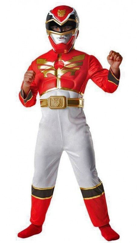 Déguisement Power Rangers Ninja Steel Doré Rubie's Déguisement Power Rangers - Megaforce rouge 3D (886669) au