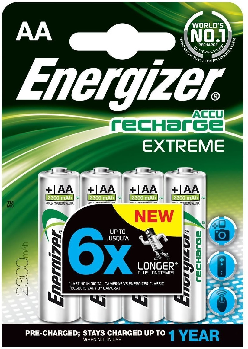 Energizer Pile 4x AA NiMH 1.2 V 2300 mAh