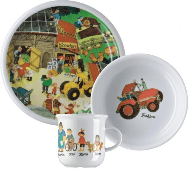 Arzberg Service de vaisselle en porcelaine pour enfant 3 pièces À la campagne