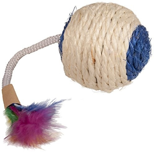 Karlie Balles maracas en sisal avec plumes pour chat
