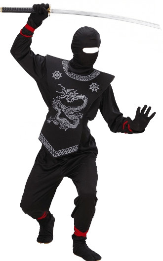 Widmann Costume de ninja noir
