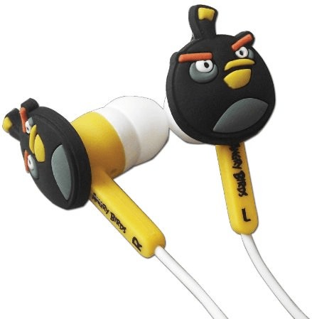 GameOn DS Angry Birds Bird Buds Crazy Character Ear Buds