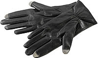 Pearl Gants hommes en cuir pour écrans tactiles