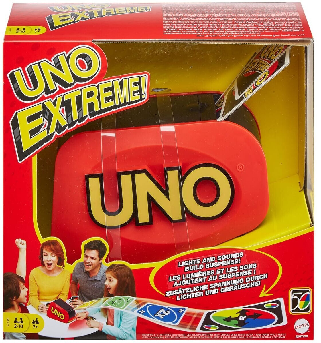 UNO Kartenspiel, geeignet für 2 - 10 Spieler von Mattel, 8,90 €