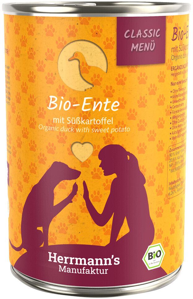 Herrmann's Bio canard avec patates douches et potiron 400 g
