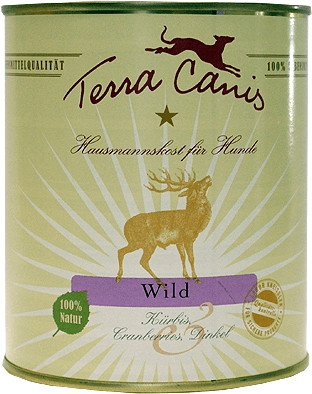 Terra Canis Gibier, pâtes complètes, airelles et potiron (800 g)