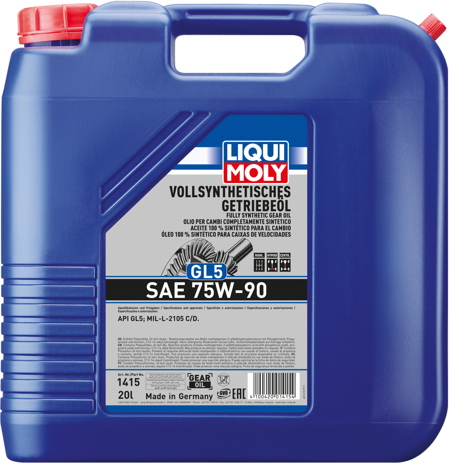 LIQUI MOLY GL5 75W-90 (20 l)