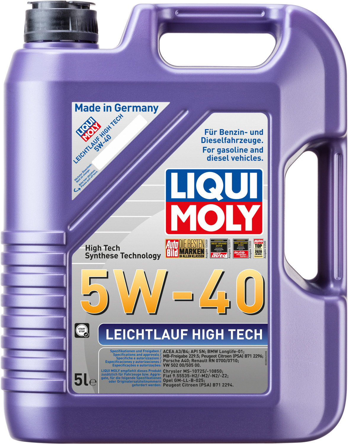 LIQUI MOLY Anti-friction High Tech 5W-40 (5 l)