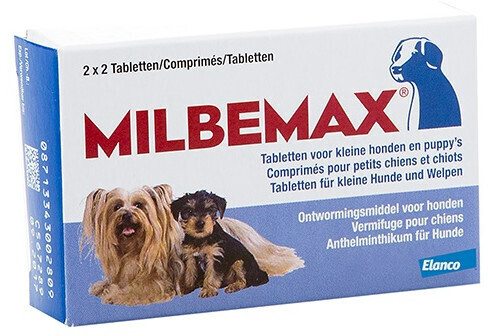 Novartis Santé Familiale Milbemax pour petits chiens et chiots (0,5-1 kg)