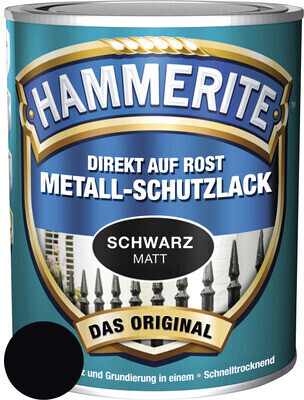 Hammerschlag-Lack schwarz glänzend 250 ml