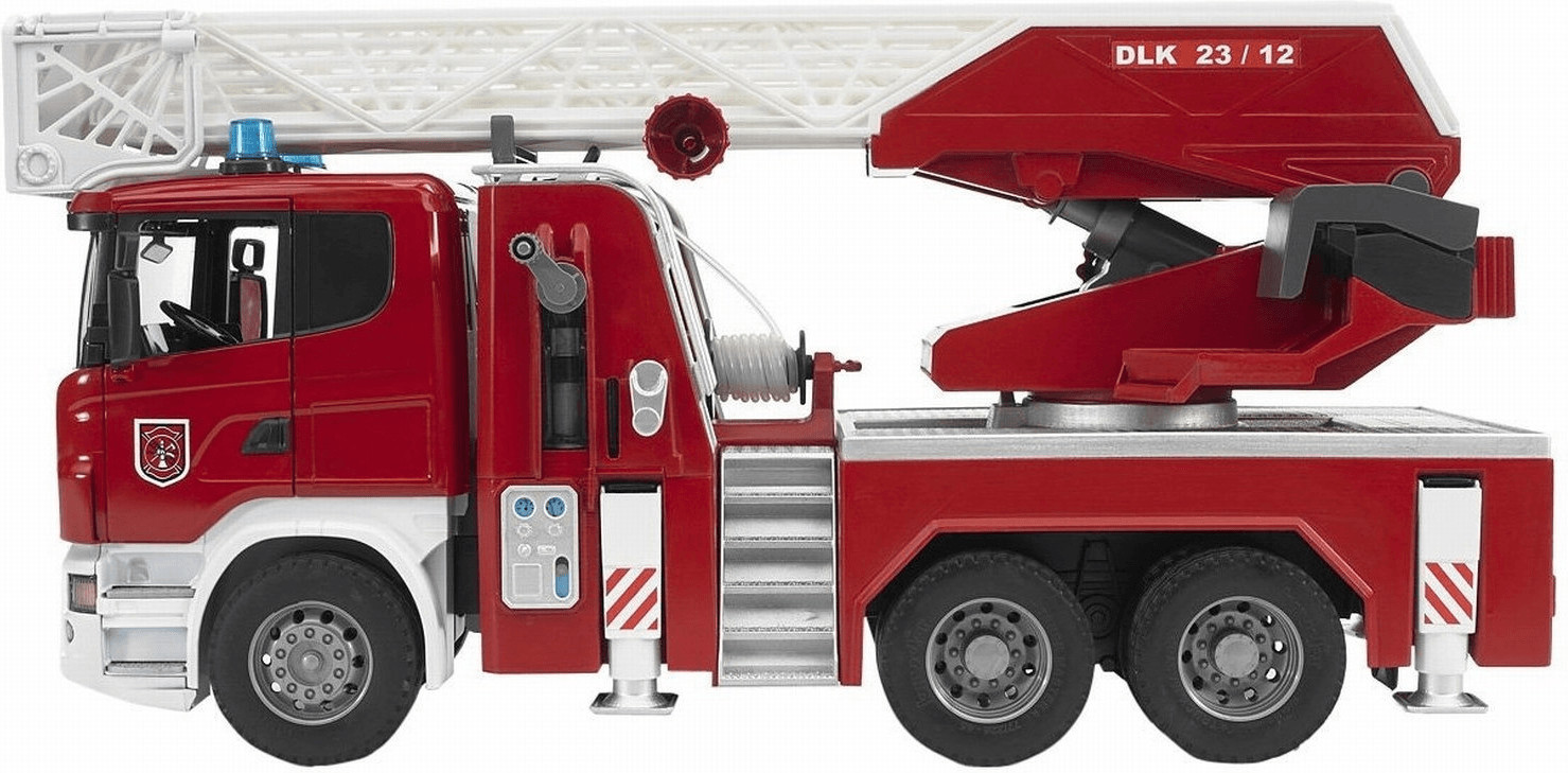 Bruder Camion de pompier avec échelle Scania R-Serie (03590)
