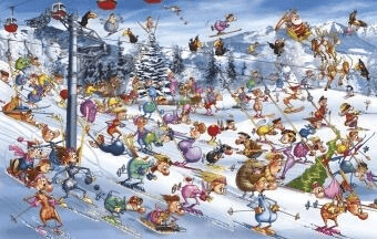 Piatnik François Ruyer - Ski de Noël (1.000 pièces)